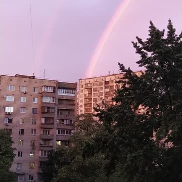 Huge beautiful rainbow