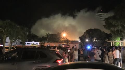 Imágenes de la demolición del edificio que colapsó en Miami