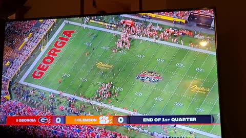 CLEMSON VS GEORGIA 1ST QUATER