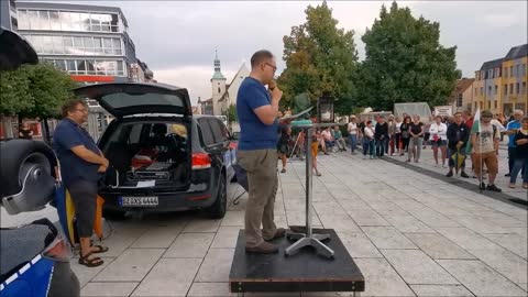 80. MAHNWACHE - BAUTZEN, Kornmarkt, 15 08 2022 - Bürgermikro PHILIPP HARTEL