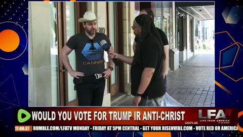 STREET TALK-WOULD YOU VOTE FOR TRUMP OR ANTI-CHRIST