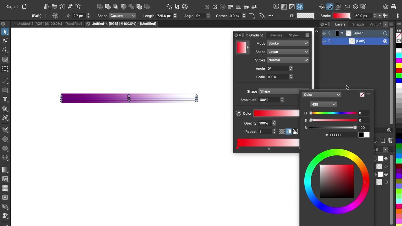 VectorStyler - Cannot adjust gradient stop opacity from Stroke