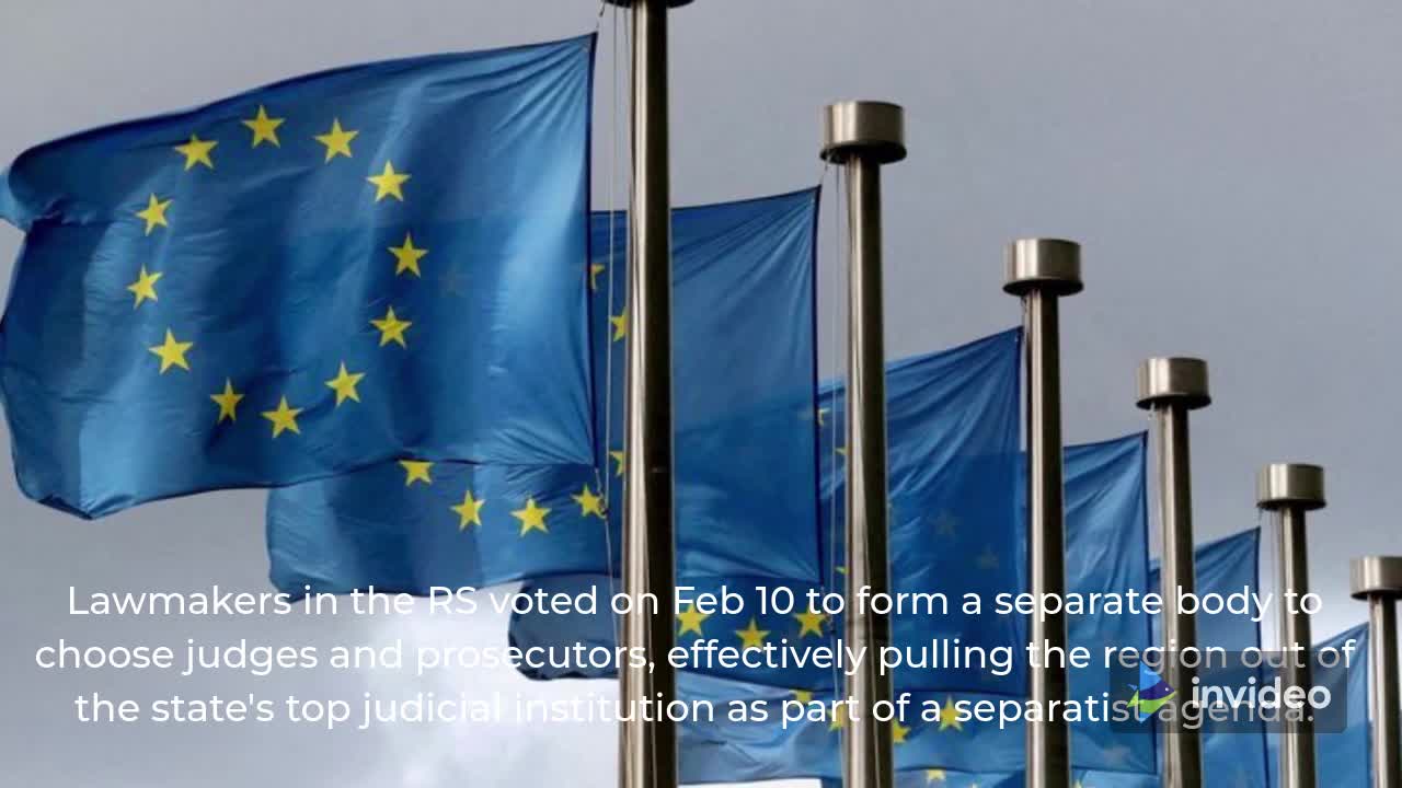 According to Borrell, the EU must act to prevent Bosnia from 'breaking apart.'