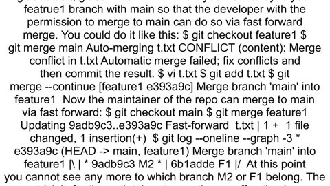 Does git know which branch is which after a merge