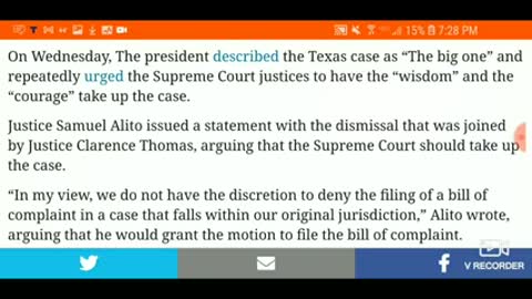 SUPREME COURT REJECTS TEXAS SUIT TRUMP 2020 PATH TO VICTORY Q-ANON THE WORLD IS WATCHING VOTER