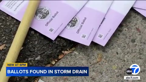 WOAH: Cali Man Finds A Number Of Mail-In Ballots In Storm Drain