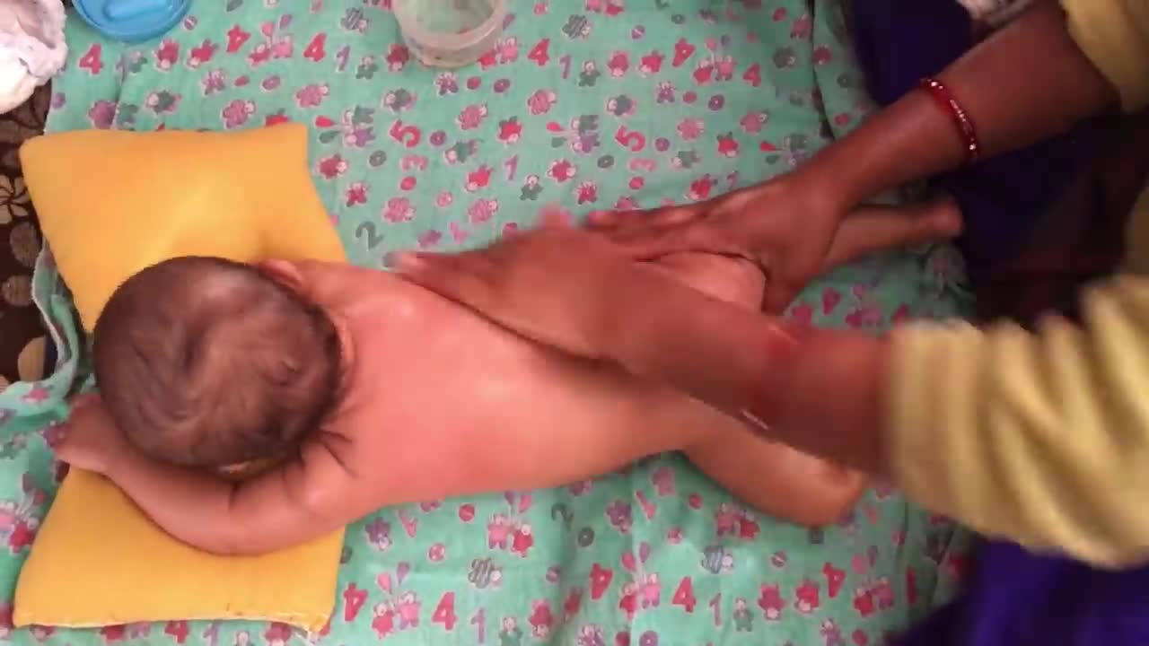 Baby body massage?