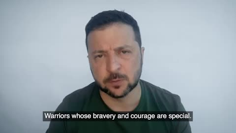 today I would like to honor our warriors from the areas in Donbas: Zelenskiy