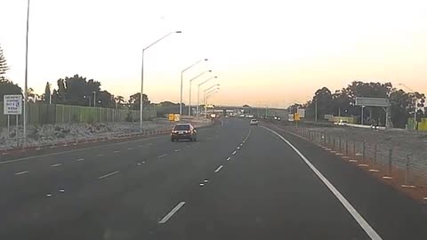 Suicidal pedestrian caught on dash cam