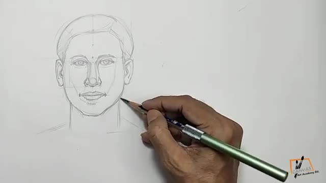 An easy technique to draw a human face .....মানুষের মুখ আঁকার সহজ নিয়ম।