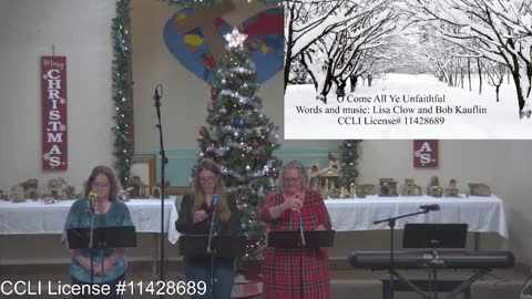 Moose Creek Baptist Church Sing “O Come All You Unfaithful” During Service 12-4-2022