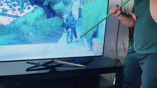 Funny cycling fali that's why we said be careful
