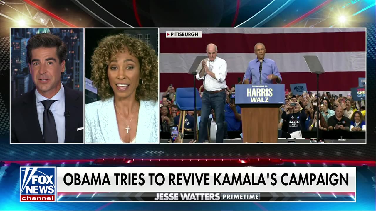 Jesse Watters Primetime - Thursday, October 10 Obama, Harris Campaign, CBS