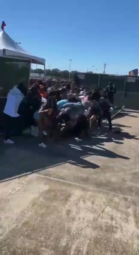 Travis Scott concert in Houston. 50,000 people