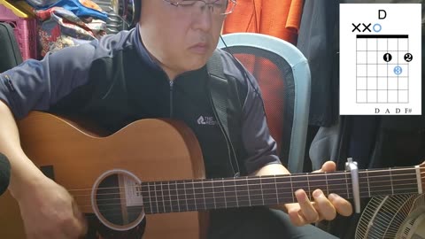 시인의 마을 - 정태춘, guitar backing, chord diagram