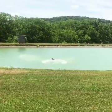 When you are waiting for jumping into river for a long time