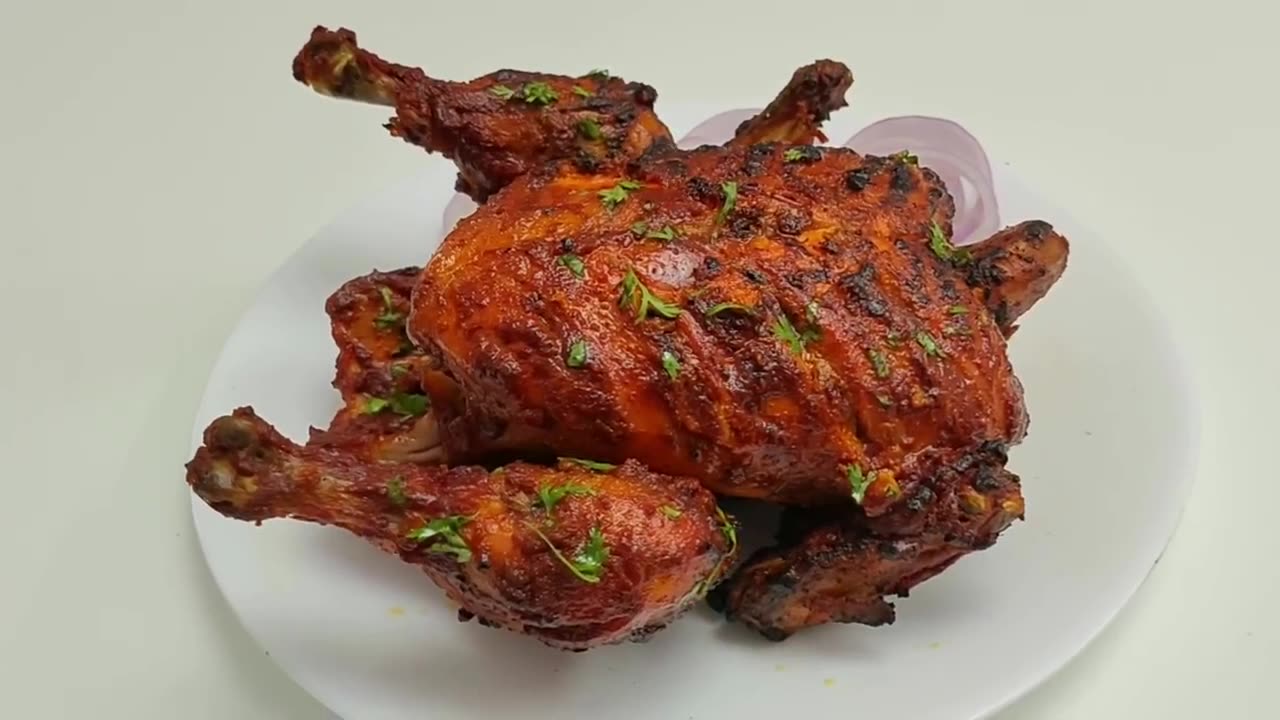 Quick Tandoori Chicken 🔥 Restaurant Style Tandoori Chicken without Oven