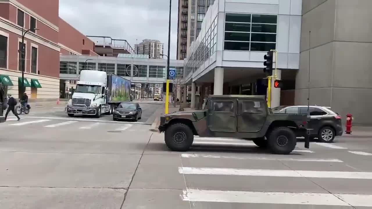 National Guard on the Move - MINNEAPOLIS