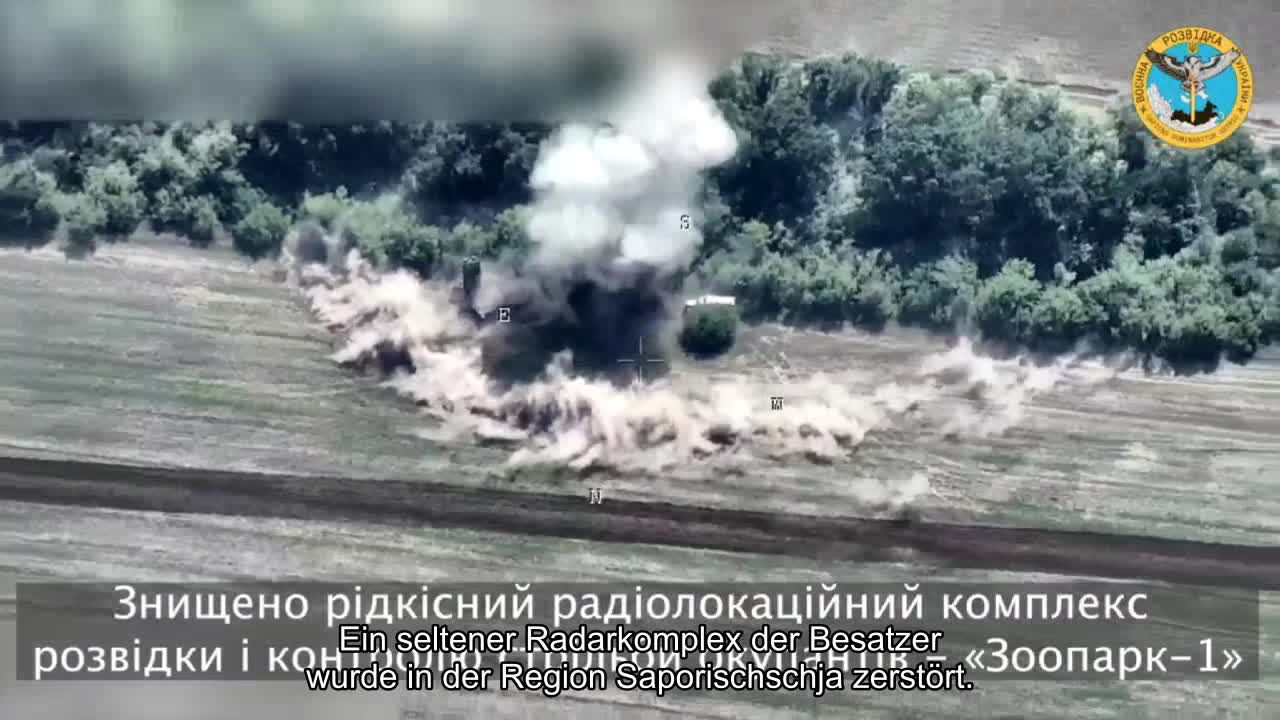 In der Region Saporischschja wurde ein seltener Radarkomplex der Besatzer zerstört. Video