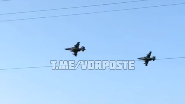 Ukraine War - Donbass. Russian Su-25 attack aircraft in the Severodonetsk region