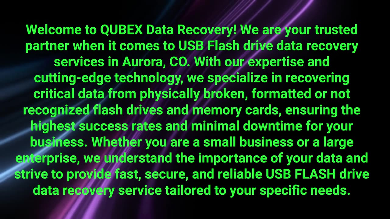 Qubex Data Recovery | Best USB Drive Recovery in Aurora, CO