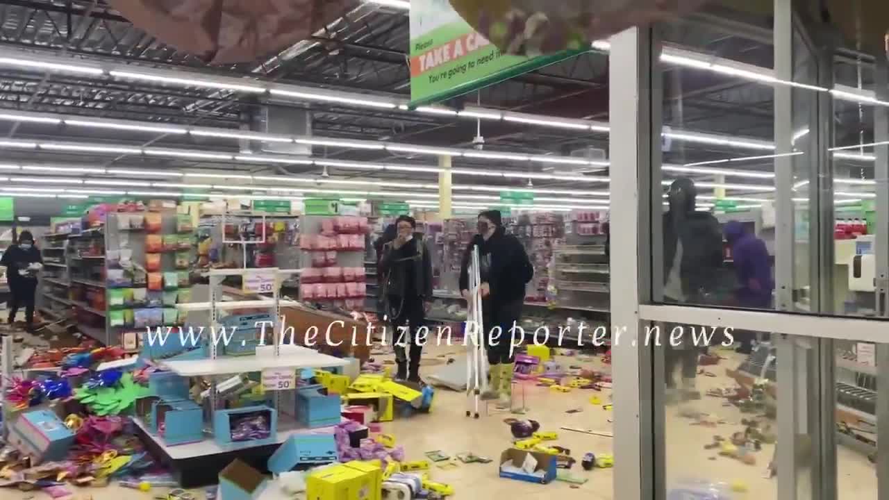 Rioters Ransack and Loot a Dollar Tree ON CAMERA in Brooklyn Center