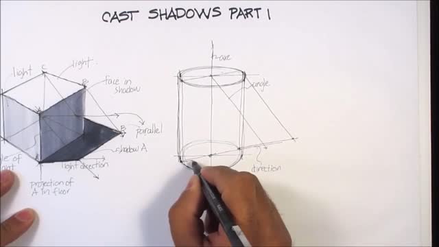 Basic sketching skills teaching shadow casting skills, don't miss it if you are interested 6