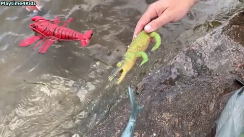 Sea Animal Toys This Summer at the sea beach. kids enjoys a lot