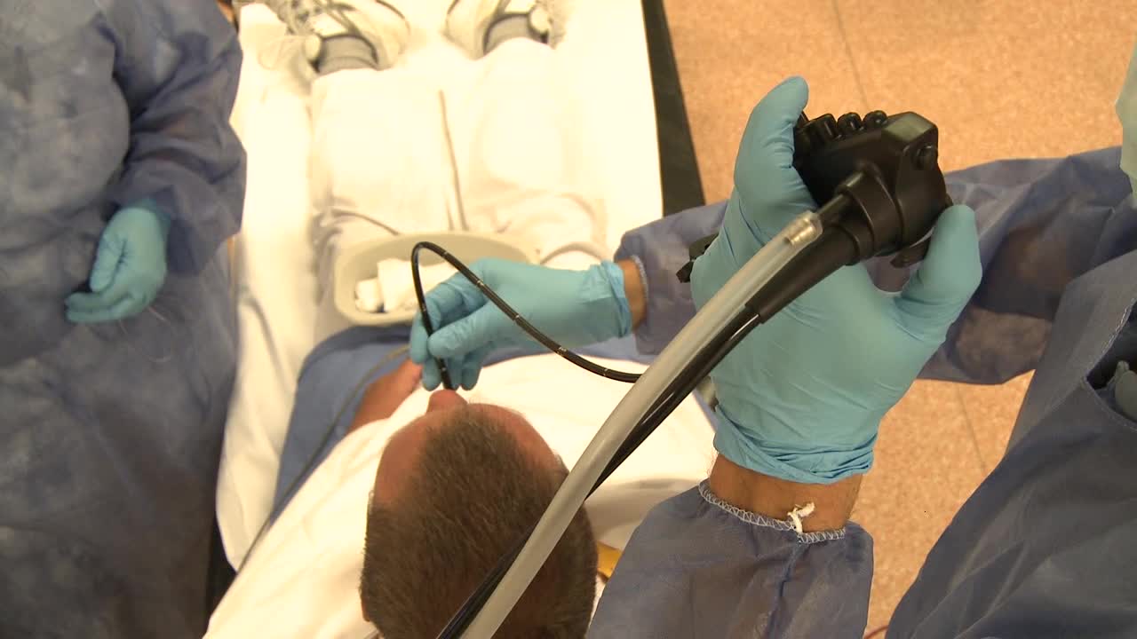 Doctor Performing an Endoscopy