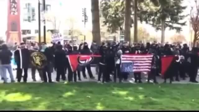 Antifa Chanting "George Soros Where's Our Money?"