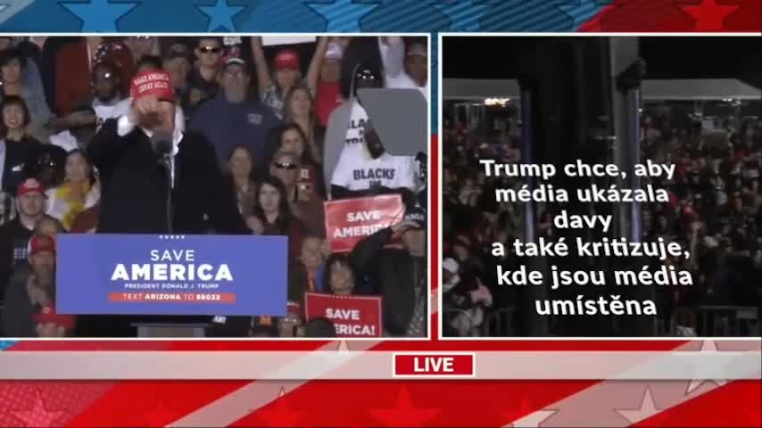 Trump Florence Arizona Jan. 15, 2022 - English/Czech excerpts