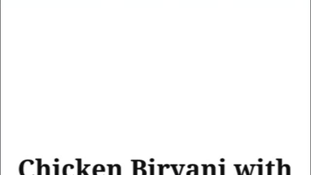 Chicken Briyani