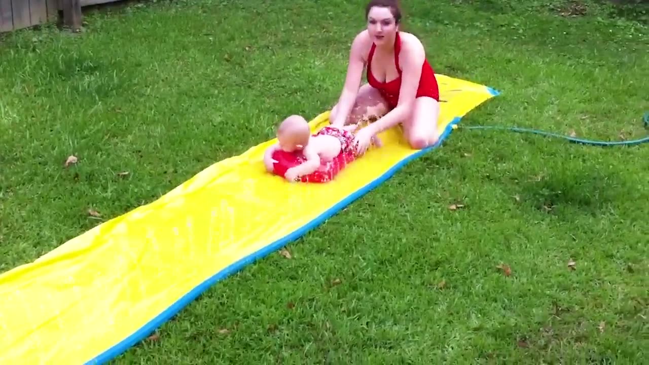 Funny Babies Playing Slide Fails Videos