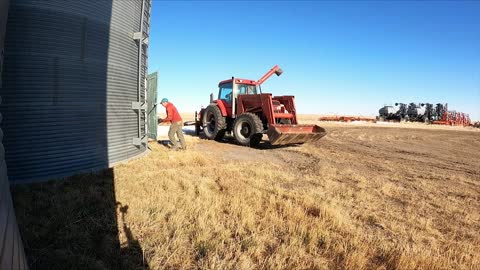 Wind TORE The Door OFF & SLAMMED it into a GRAIN BIN!