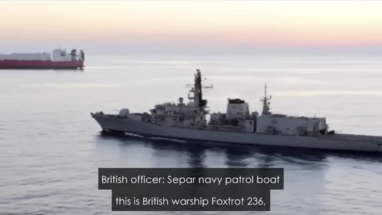 Stand off between Iranian and British naval forces