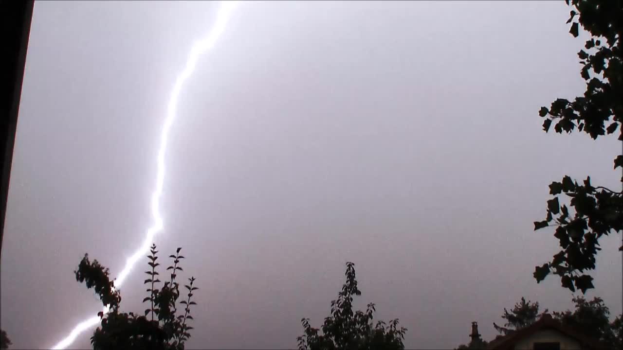 Violent Storm of 07/2019 on Moulins sur Allier (HD)