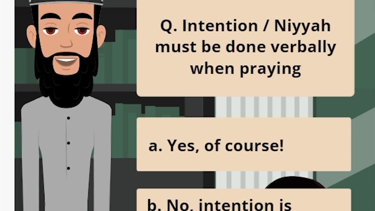 Q. Intention / Niyyah must be done verbally when praying | #islamic #hadees #Quran #muslim