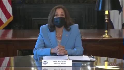 Kamala Harris: I'm a woman sitting at the table