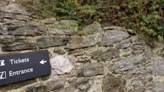 Dartmouth castle on a selfie stick to look like a drone shot.