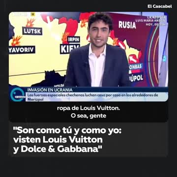 Il collaboratore di un programma spagnolo ha affermato che i rifugiati ucraini sono "persone come noi", ma non per l'aspetto umanitario, ma evidenziando che indossano marchi di lusso come Louis Vuitton o Dolce & Gabbana.