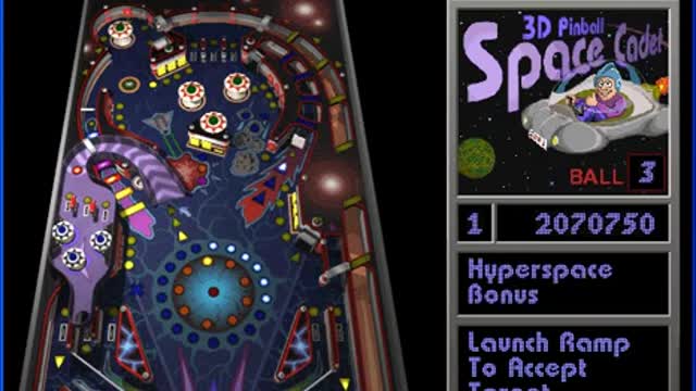 My best 3D pinball space cadet game yet