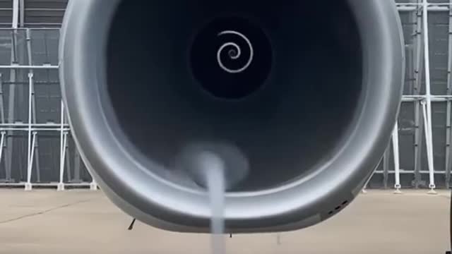 Tornado in a turbofan engine