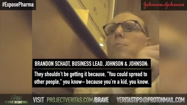PROJECT VERITAS Johnson & Johnson Employee Tells On Hidden Camera: Children Don't Need The Vaccine