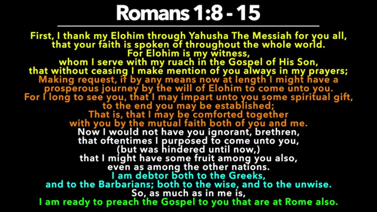 UNDERSTANDING PAUL -PT. 1- BOOK OF ROMANS CHAPTER 1 THE JUDGMENT MOST ARE UNAWARE THEY'RE IN