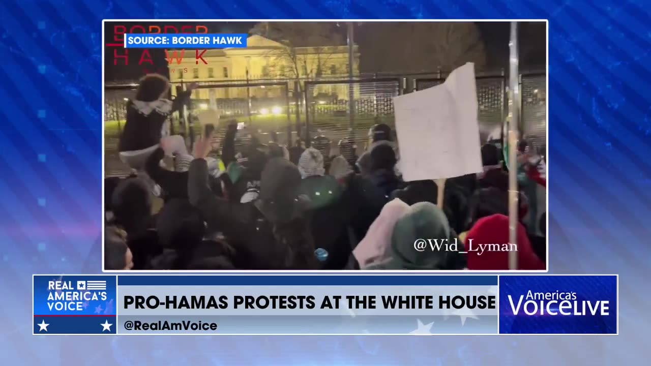 PRO-HAMAS PROTESTS AT THE WHITE HOUSE