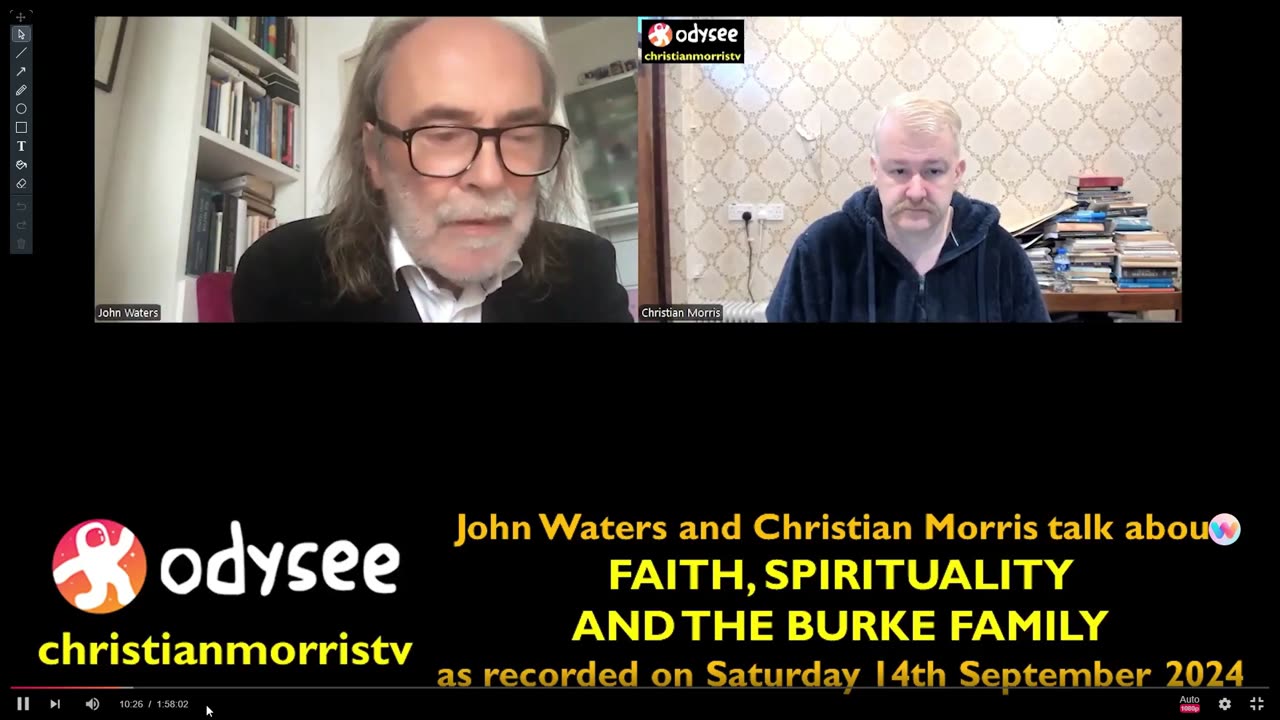 Christian Morris with John Waters 14th September 2024