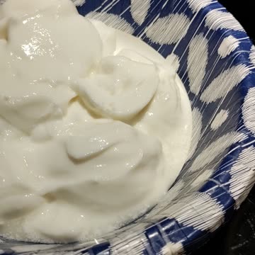 Eating Kroger Blended Vanilla Lowfat Yogurt, Dbn, MI, 11/1/23