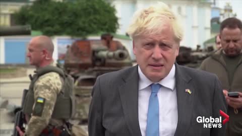 UK's Boris Johnson makes unannounced trip to Kyiv, discusses additional support for Ukraine
