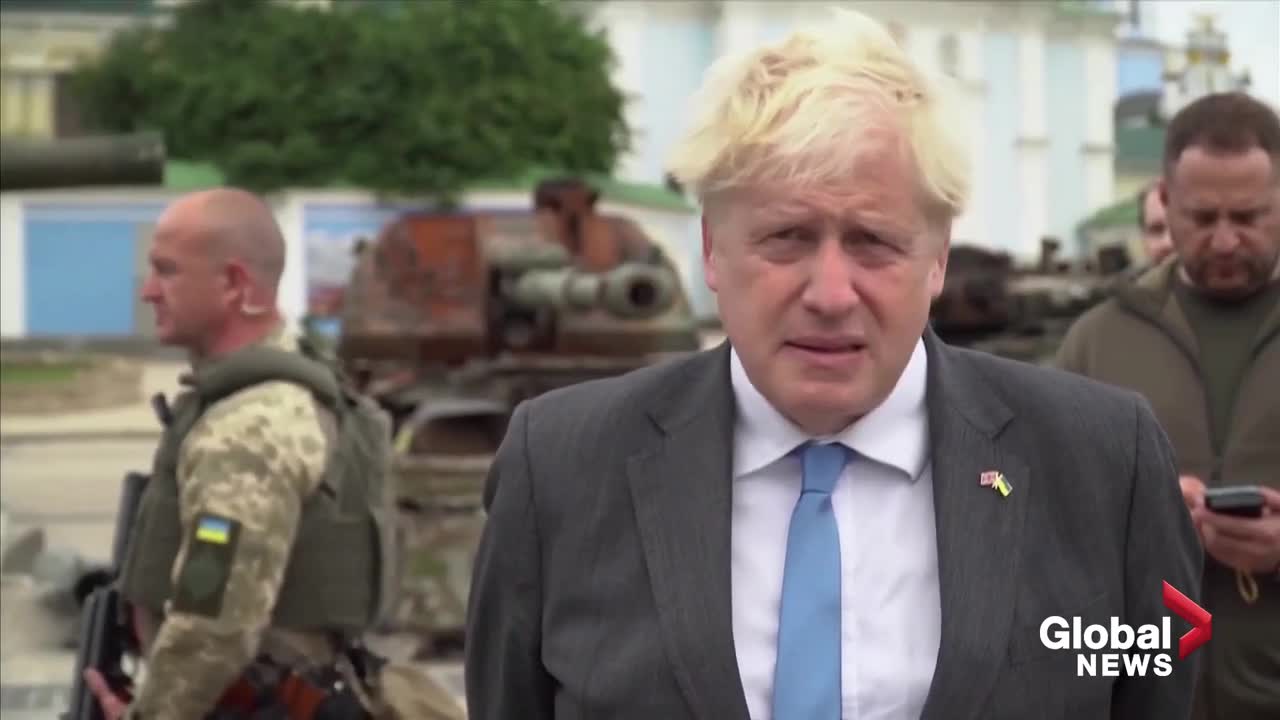 UK's Boris Johnson makes unannounced trip to Kyiv, discusses additional support for Ukraine