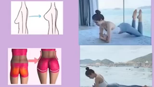 Breast shape and hip workout at home for woman